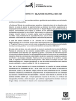 ANÁLISIS PROPÓSITOS 1 Y 3 DEL PLAN DE DESARROLLO 2020-2024