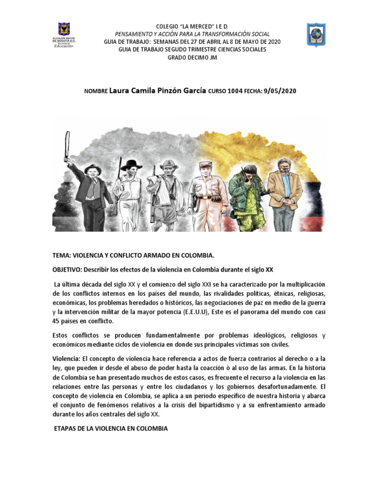 Guia Violencia y Conflicto Armado PDF | PDF | Colombia | Violencia