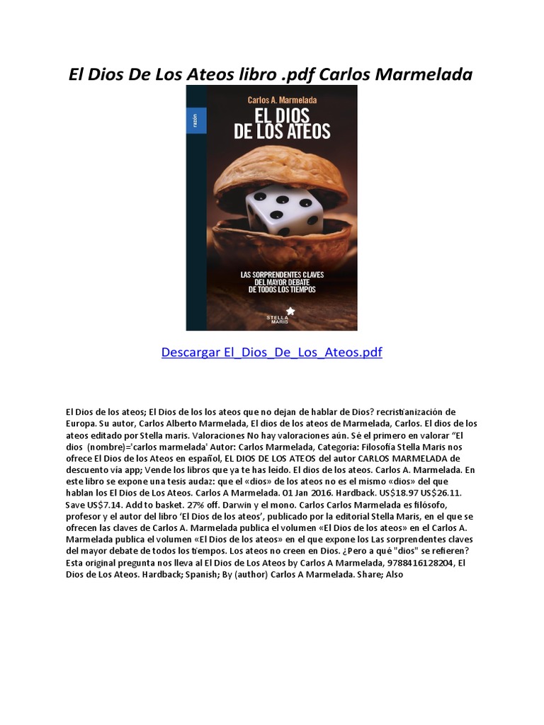 El Dios de Los Ateos PDF
