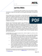 How To Read The Bible: MTS Discussion Paper 1.04