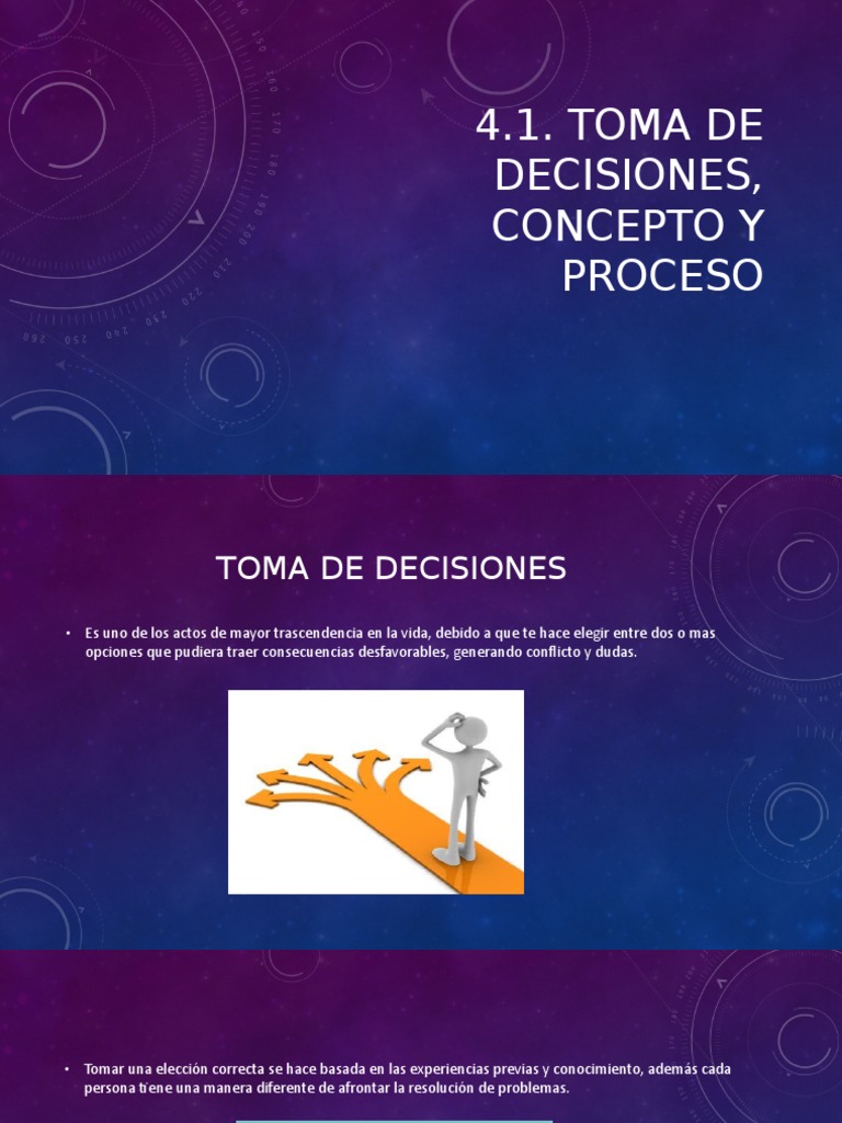 4.1. Toma de Decisiones, Concepto y Proceso | PDF | Toma de decisiones ...