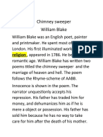 Chimney Sweeper William Blake: Religion, Appeared in 1786. He Belongs To