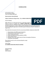 Covering letter_Submission of Docs to AD Bank