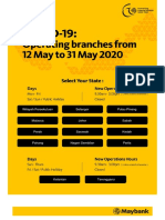 Maybank Branch List Covid-19