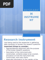 how to construct the research instrument
