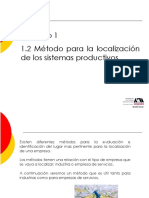 ACTIVIDAD 2 - Presentación Método para la Localización de los Sistemas Productivos