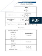 Fórmulas experimentales física