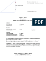 Balance Final de Liquidacion Publicado en El RCP