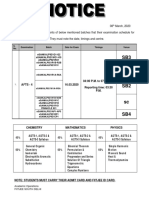 Notice Aiits 4 Class Xi