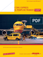 Le Monde de DHL Express Destinations, Temps de Transit,: Tarifs