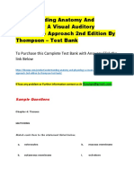 Understanding Anatomy and Physiology A Visual Auditory Interactive Approach 2nd Edition by Thompson - Test Bank