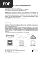 Study of Fractal Tree Antenna For Multiband Applications: S. Khobragade, S. Nalbalwar and A. Nandgaonkar