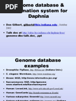 Genome Database & Information System For Daphnia: @bio - Indiana.edu