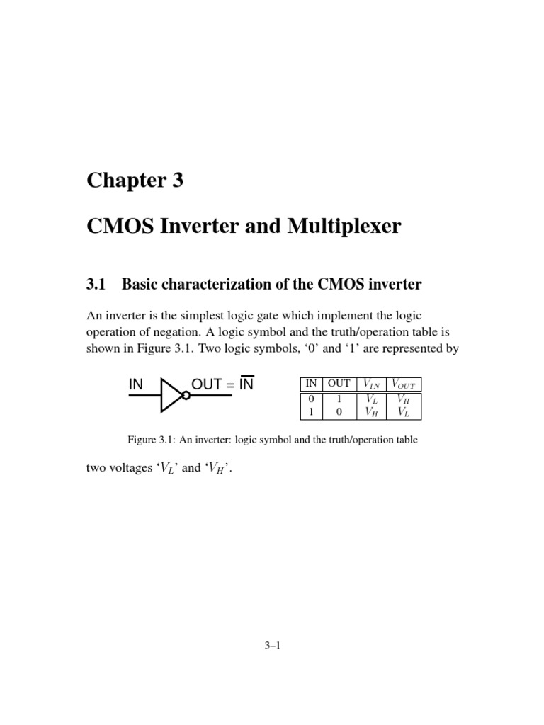 CMOS Inverter Layout Design Guide | PDF | Science & Mathematics