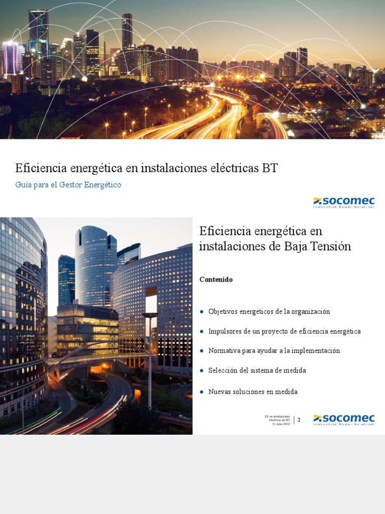 Eficiencia Energética en Instalaciones BT | PDF | Uso eficiente de ...