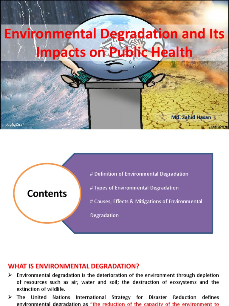 Environmental Degradation and Its Impacts On Public Health | PDF ...