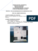 Práctica 1. Ciclos de Refrigeración Por Compresión de Vapor