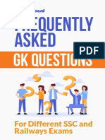 Frequently Asked GK Questions for SSC and Railways Exams