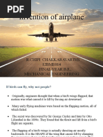 Invention of airplane