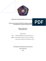 PROPOSAL PROGRAM KREATIVITAS MAHASISWA