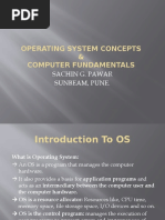 Operating System Concepts & Computer Fundamentals: Sachin G. Pawar Sunbeam, Pune