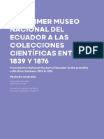 1876del Primer Museo Nacional Del Ecuador A Las Colecciones Científicas Entre 1839 y 1876