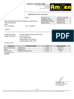 Amcen Lab SDN BHD: Certificate of Analysis