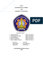 Unit 4 Mathematical Symbol AND Property of Material