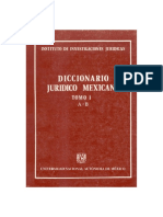 Diccionario Juridico Mexicano - Tomo I PDF