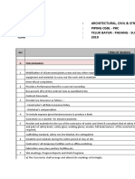 Project: Architectural, Civil & Structural Works Me & Instrument Works of Palm Oil Refinery Scope of Works Piping Osbl - PRC Location Teluk Bayur - Padang - Sumbar Year 2019