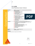 Sikaflex - 11 FC: One Component Polyurethane Sealant / Adhesive