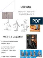 Maquette: Alternative Activity For Grade 10 Quarter II