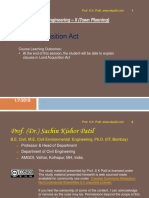 Land Acquisition Act: Transportation Engineering - II (Town Planning)