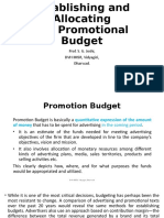 Budgeting For IMC Program - Final