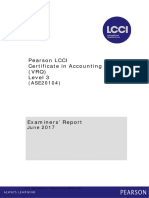 Pearson LCCI Certificate in Accounting (VRQ) Level 3