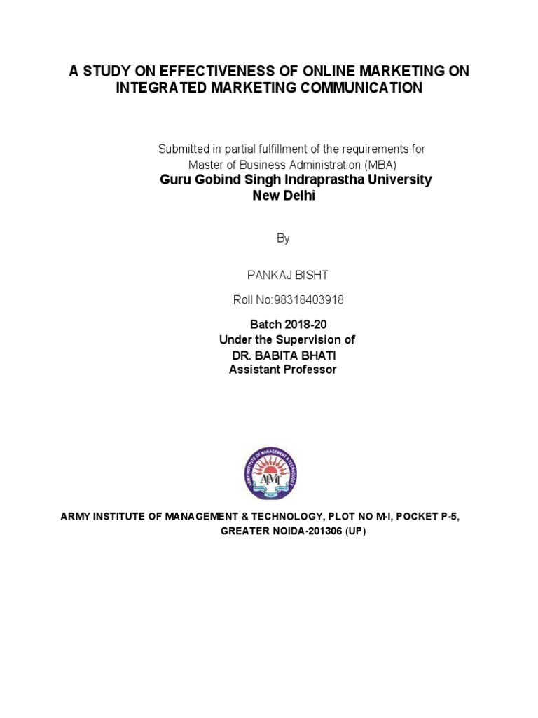 First Draft | PDF | Marketing Communications | Online Advertising