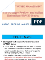 SPACE Matrix Strategic Analysis Tool