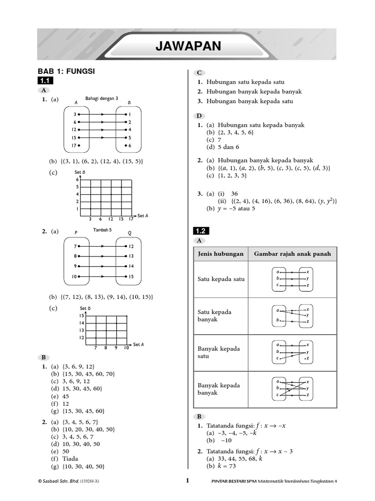 Jawapan Modul Aktiviti Pintar Bestari Matematik Tambahan Tingkatan 41 Pdf