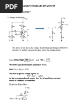 Enhancement MOSFET: Biasing Techniques of Mosfet