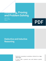 Reasoning, Proving and Problem Solving: March 19, 2020