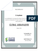 Global Ambassador Cert