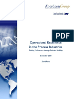 Operational Excellence in The Process Industries