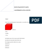 Elemente de Geometrie În Spatiu Cubul, Paralelipipedul, Prisma, Piramida