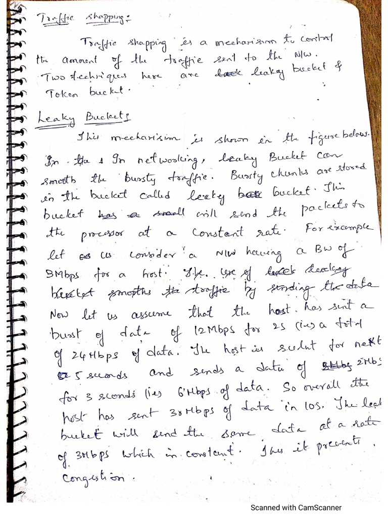 Traffic Shaping Leaky Bucket and Token Bucket PDF