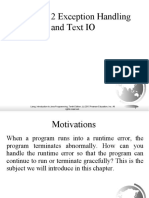 Chapter 12 Exception Handling and Text IO