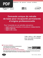 Demande de prestation de retraite publique | PDF
