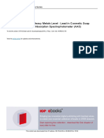 The Determination of Heavy Metals Level Lead in Co