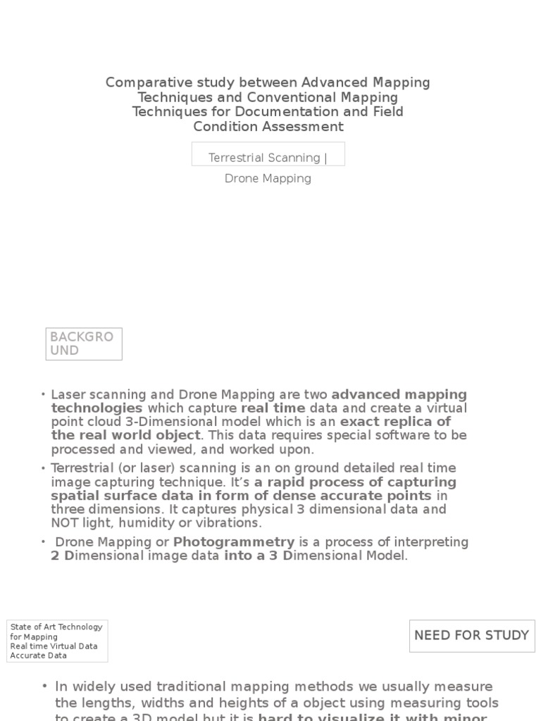 Advanced vs. Conventional Mapping Techniques | PDF | 3 D Modeling ...