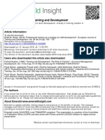 European Journal of Training and Development