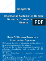 Information Systems For Human Resource, Accounting, and Finance